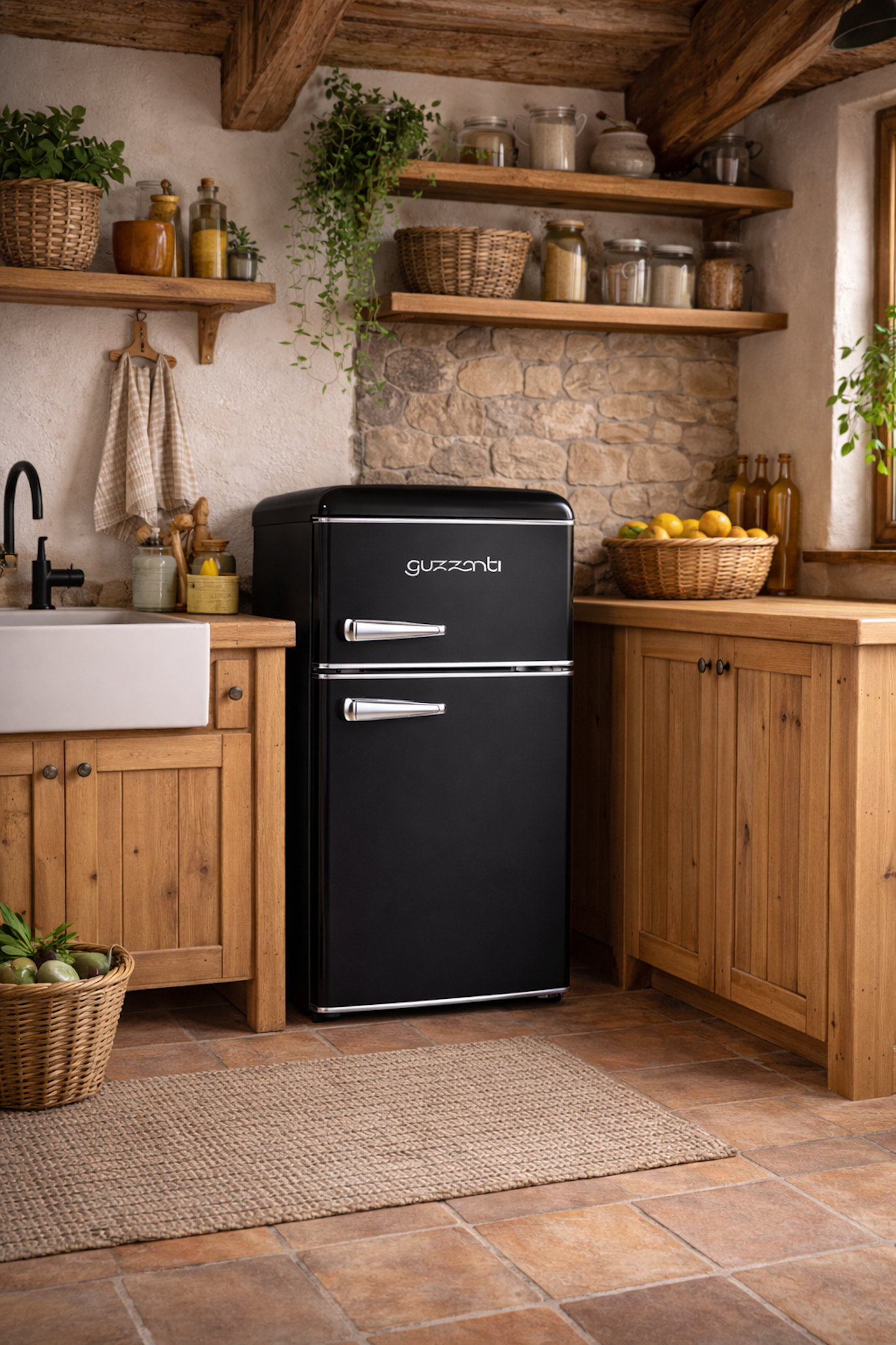 Retro chladnička Guzzanti GZ 86RB